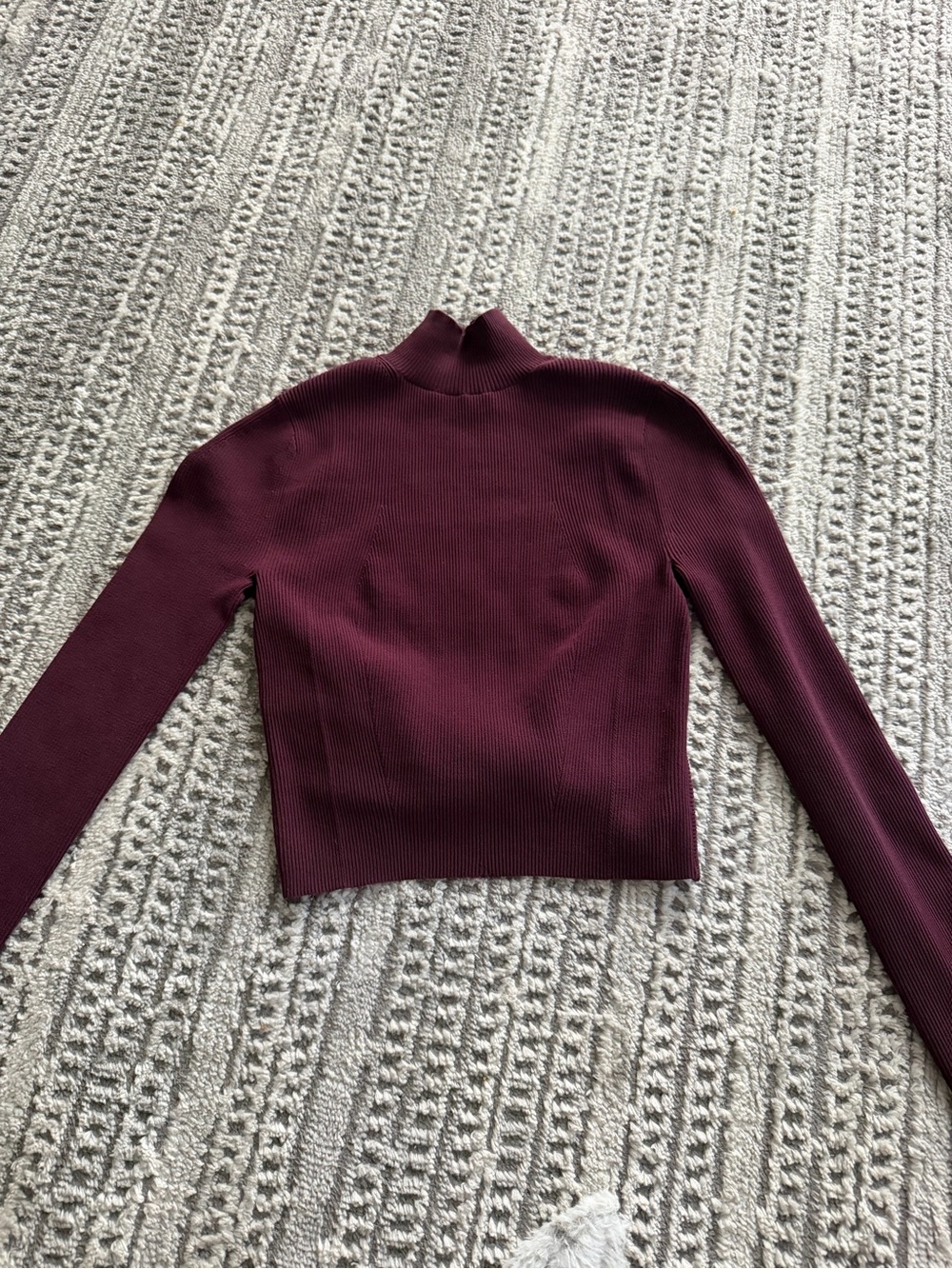 Lulu ribbed knit long sleeve